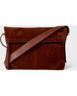 Paul Smith Suede Cross-Body Bag - Brown