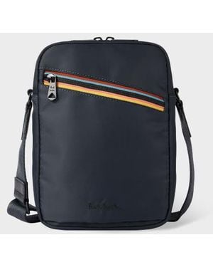 Paul Smith 'Artist Stripe' Large Flight Bag - Blue