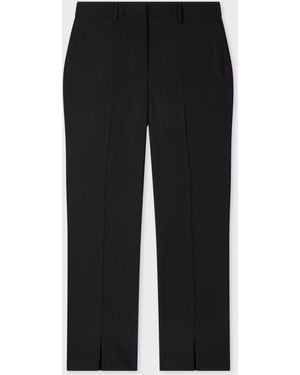 Paul Smith Wool Hopsack Tailored Pants - Black