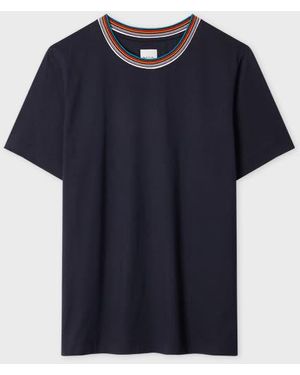 Paul Smith 'Signature Stripe' Crew Neck T-Shirt - Blue