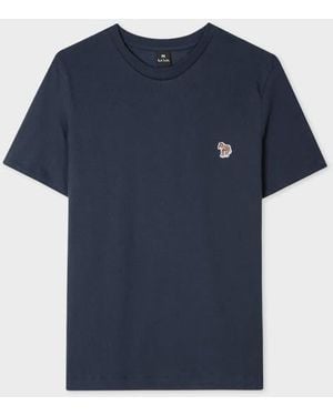 Paul Smith Zebra Logo Cotton T-Shirt - Blue