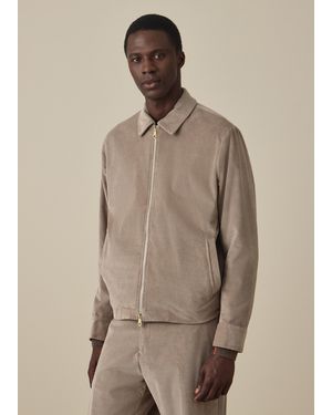 Paul Smith Corduroy Bomber Jacket - Natural