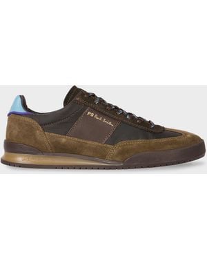 Paul Smith Khaki And 'Dover' Sneakers - Brown