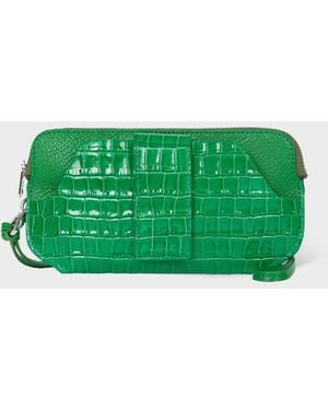 Paul Smith Croc Travel Pouch - Green