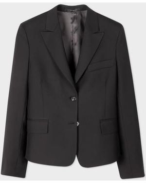 Paul Smith Black Cropped 'a Suit To Travel In' Blazer