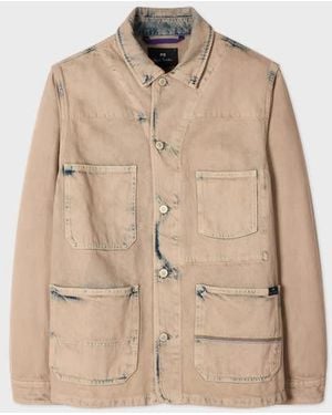Paul Smith Bleach-Wash Denim Work Jacket - Natural