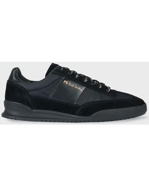 Paul Smith 'Dover' Leather Panel Sneakers - Black