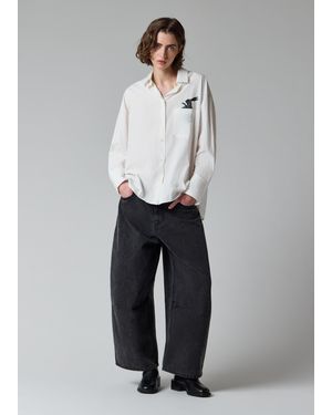 Paul Smith Shirt With 'Rabbit' Embroidery - White