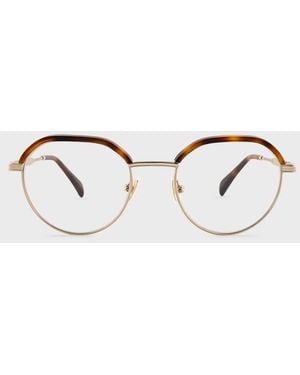 Paul Smith Havana 'Kemble' Spectacles - Metallic