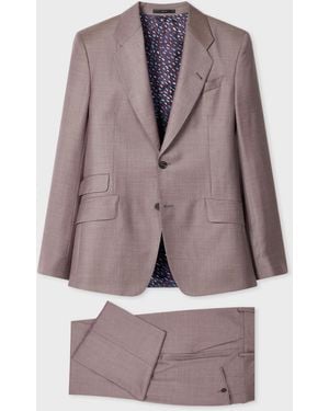 Paul Smith Washed Lilac Wool Suit - Purple