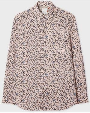 Paul Smith Tailored-Fit 'Scattered Daisy' Print Shirt - Pink
