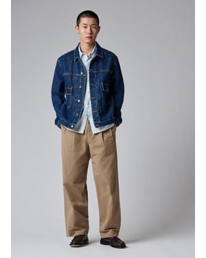 Paul Smith Vintage-Wash Organic-Cotton Denim Jacket - Blue