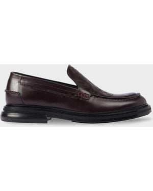 Paul Smith Bordeaux 'Camini' Loafers - Red