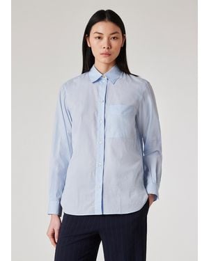 Paul Smith Pale Cotton Relaxed-Fit Shirt - Blue
