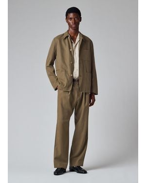 Paul Smith Khaki Lyocell-Twill Work Jacket - Green