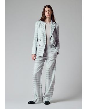 Paul Smith Light Windowpane Pants - Gray