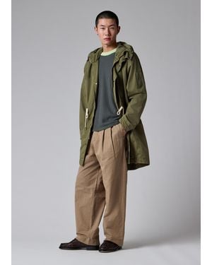 Paul Smith Khaki Cotton Fishtail Parka - Green