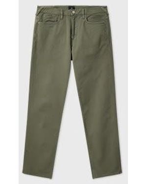 Paul Smith Relaxed Tapered-Fit Khaki Garment-Dyed Jeans - Green