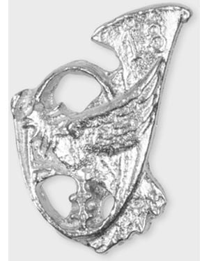 Paul Smith Horn Pin Badge - White