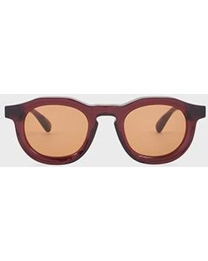 Paul Smith Transparent Burgundy 'Pedley' Sunglasses - Multicolor