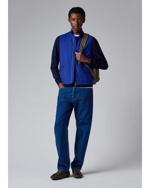 Paul Smith Cobalt 'Storm System' Wool Gilet - Blue