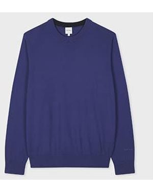 Paul Smith Cotton Knitted Sweater - Blue