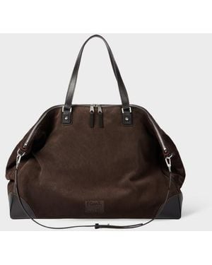 Paul Smith Suede Duffle Holdall - Black