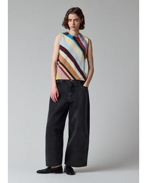 Paul Smith 'Swirl' Knitted Tank Top - Gray