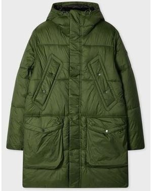 Paul Smith Recycled-Nylon Padded Parka - Green