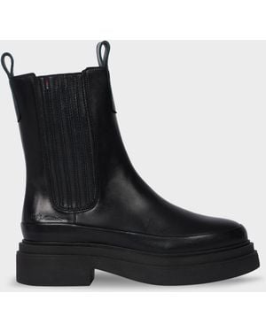 Paul Smith Leather 'Dalias' Chelsea Boots - Black