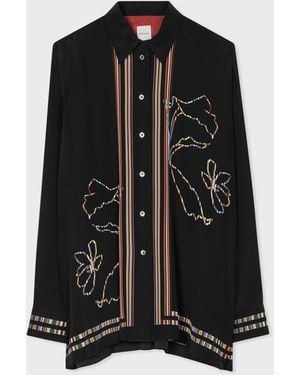 Paul Smith Magnolia 'Signature Stripe' Shirt - Black
