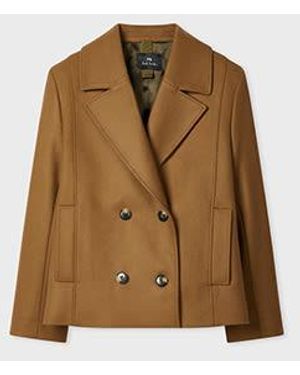 Paul Smith Wool-Cashmere Blend Pea Coat - Green