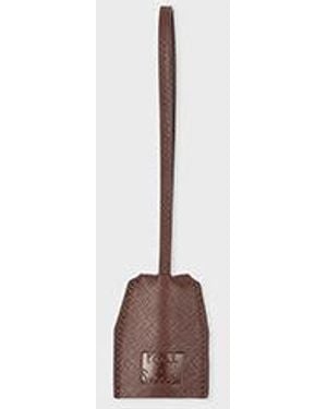 Paul Smith Dark Leather Keyring - Brown