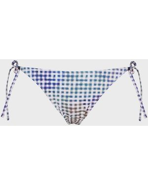 Paul Smith Check Bikini Bottoms - Blue