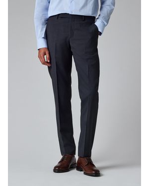 Paul Smith Slim-Fit Houndstooth Wool Pants - Blue