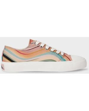 Paul Smith 'Marble Swirl' Platform Sneakers - Pink