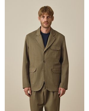 Paul Smith Cotton-Twill Utility Blazer - Natural