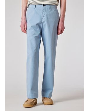 Paul Smith Relaxed-Fit 'Broad Stripe Zebra' Chinos - Blue