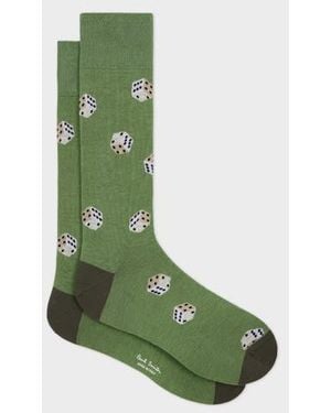 Paul Smith 'Dice' Socks - Green