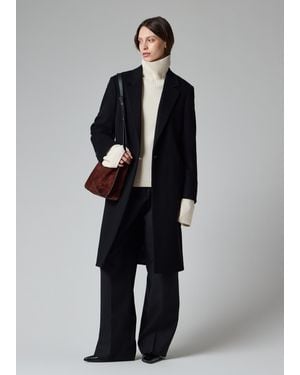 Paul Smith Wool-Cashmere Epsom Coat - Blue