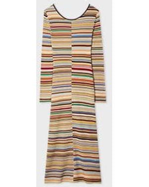 Paul Smith Glitter 'Signature Stripe' Knitted Dress - Multicolor