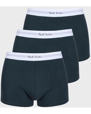 Paul Smith Classic Boxer Briefs Three Pack - Blue