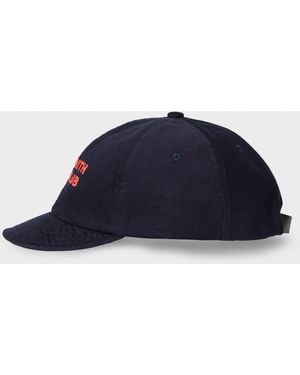 Paul Smith 'Book Club' Corduroy Cap - Blue