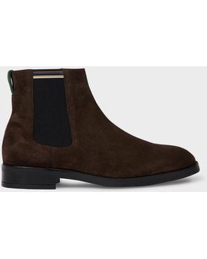 Paul Smith Suede 'Lansing' Boots - Brown