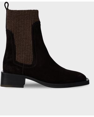 Paul Smith Dark Suede 'Matola' Boots - Black