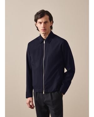 Paul Smith 'Storm System' Wool Harrington Jacket - Blue