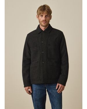 Paul Smith Dogtooth Wool-Blend Chore Jacket - Black