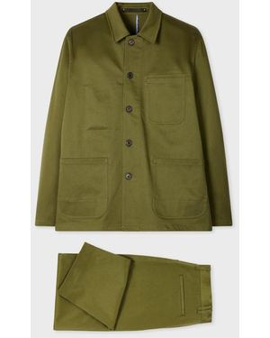 Paul Smith Khaki Cotton-Twill Co-Ord - Green
