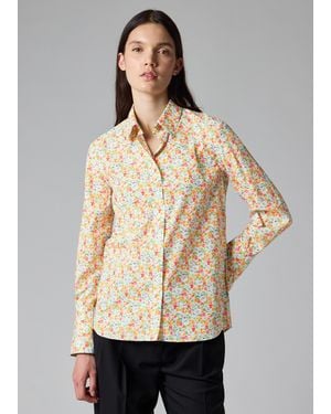 Paul Smith Coral 'Ditsy Floral' Print Shirt - Natural