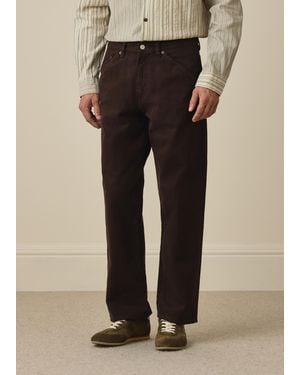 Paul Smith Relaxed-Fit Cotton Jeans - Brown